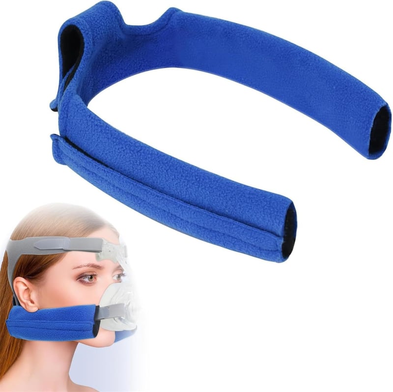 CPAP защитен калъф за маска – полар флис, предотвратява отпечатъци от лентата, тегло 25 г, модел: защитни презрамки, за CPAP