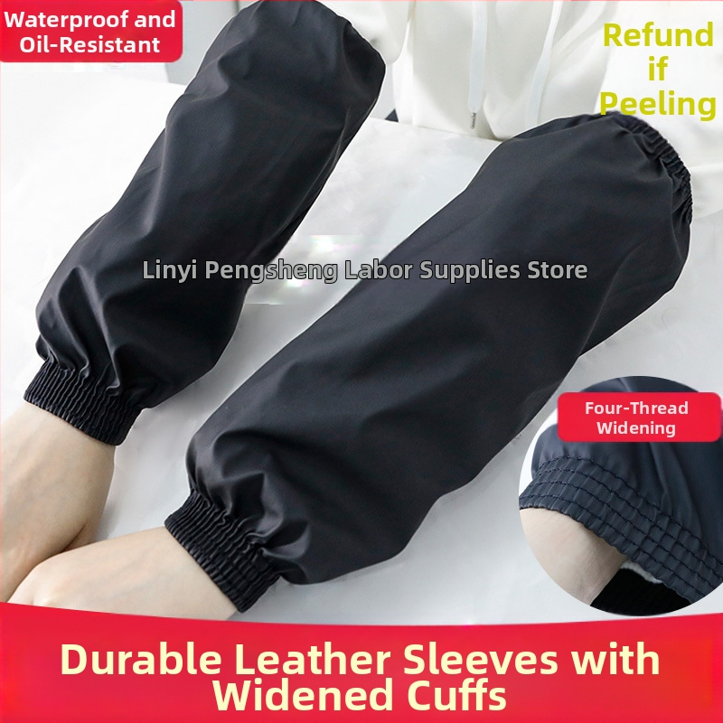 PU odinės vandeniškai atsparios rankų apsaugos virtuvei, su megztu pamušalu, atsparios nešvarumams ir riebalams, skirtos plovimui ir namų darbams