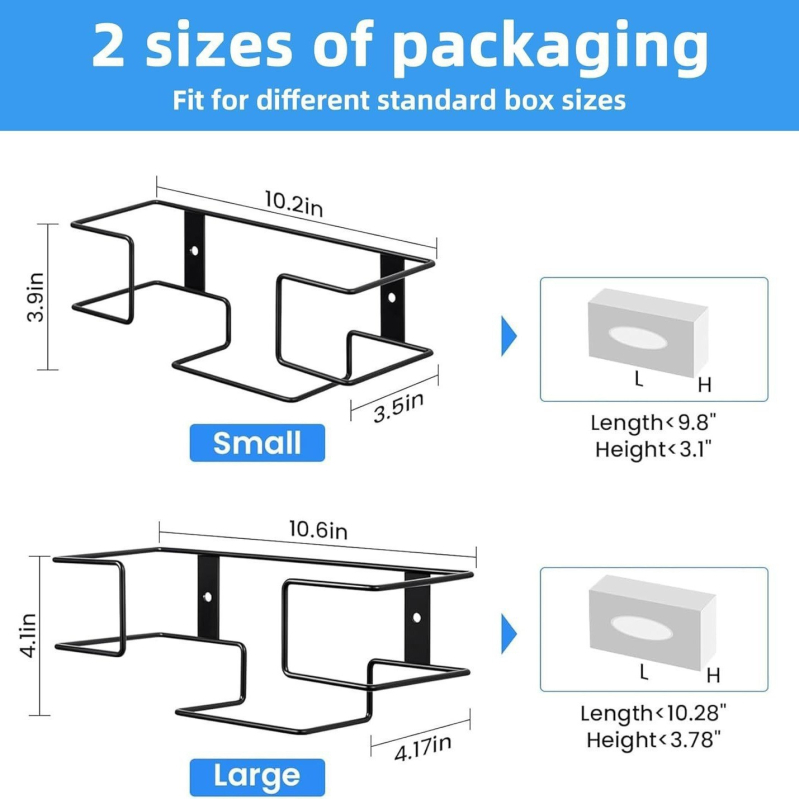 Falihoz rögzített fém kesztyűtartó – két részes, vasból készült, Modell jjk-561