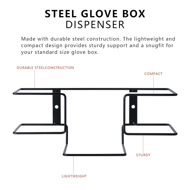Falihoz rögzített fém kesztyűtartó – két részes, vasból készült, Modell jjk-561