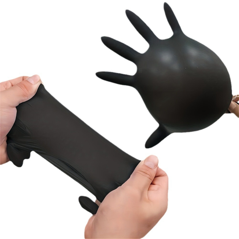 Vienkartinės nitrilinės pirštinės, atsparios rūgštims ir šarmams, maisto kokybės guma, namų ir komerciniam naudojimui