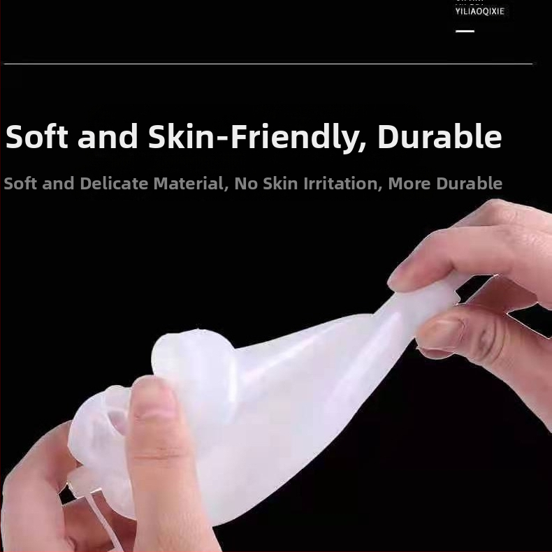 Силиконов уринарен съд за възрастни, унисекс, дишаща мрежеста конструкция, за лежащо ползване