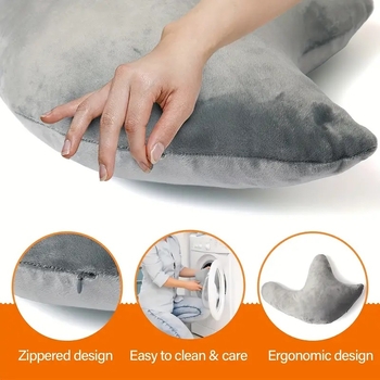 Rotatoriaus sausgyslės pagalvė, peties operacijai, atminties putų užpildas, poliesterio užvalkalas, šoniniam miegui, kaklo ir pečių skausmo malšinimas