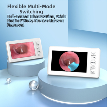 Glow κουτάλι αυτιού με οθόνη, ασύρματο ορατό εργαλείο για αυτί με τσιμπίδα, υλικό PC+ABS