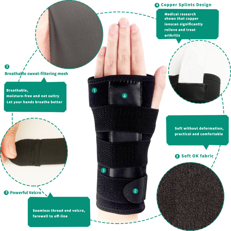 Лента за китка за възрастни, изработена от нейлон, подходяща за множество спортове, защита на китката