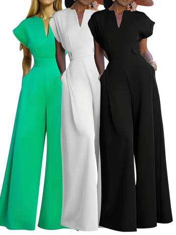 Γυναικεία ολόσωμη φόρμα με μανίκια 3/4 σε στυλ πριγκίπισσας, μονόχρωμη πολυεστέρας με σπάνξ, 95% πολυεστέρας, Άνοιξη 2025