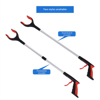 Lanwei sulankstomas šiukšlių klipsas, metalo-plast konstrukcija, nešiojamas šiukšlių rinkimo įrankis, 60 vnt./ dėžutė, 160 g, kvadrato forma