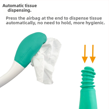 Βοήθημα καθαρισμού τουαλέτας για ηλικιωμένους και έγκυες – χωρίς σκύψιμο, συσκευή αναρρόφησης χαρτιού, Υλικό PE, Μάρκα Xi Deshun, Νίνγκμπο