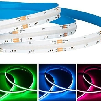 LED marquee juosta RGBIC, 720 LED, 24V, modelis XCY-COBRGBIC-648, reguliuojama