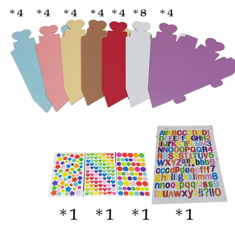 Saldainių dėžučių rinkinys – 32 vnt., širdies formos, popierius, šiuolaikinis minimalistinis stilius, vestuvėms