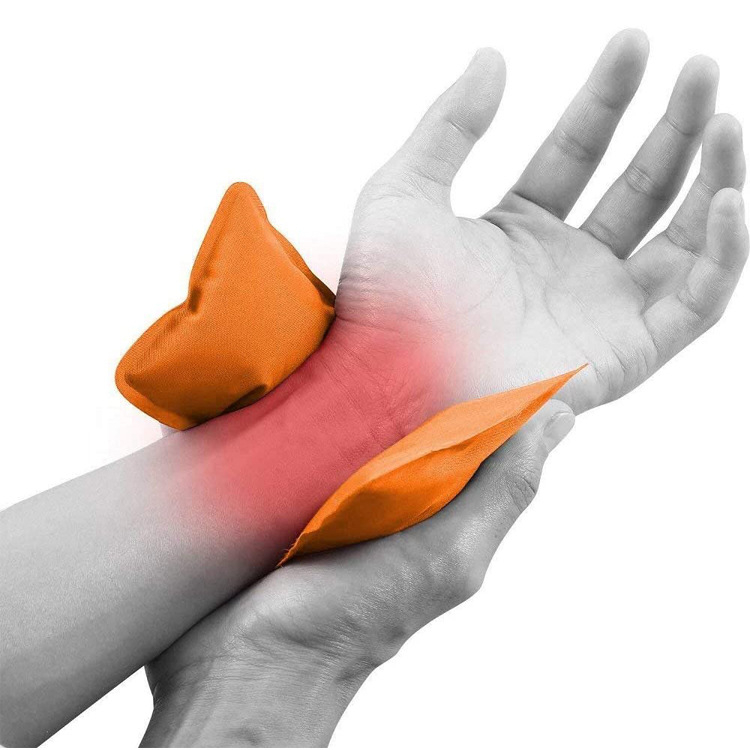 Riešo ledinės kompresės šilumos ir šalčio terapijai – gelio užpildas, nailoninė medžiaga, riešo apsauga, privatūs ženklai, pritaikymas