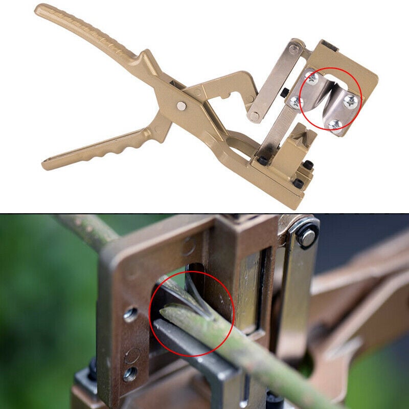 Μηχανή μοσχεύματος για δέντρα φρούτων, V-τύπου, κράμα, γαλβανισμένη επιφάνεια, βάρος 650 g