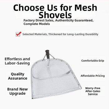 Cinkuotas geležies grūdų sietas su didelėmis skylėmis ir storesniu tinkleliu, skirtas kukurūzams, žemės riešutams ir kaštainiams, pritaikomas