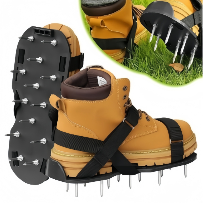 Blue Grid fűhöz tervezett cipő szegekkel, felfújható, önszintező kerti eszköz epoxidos felülettel