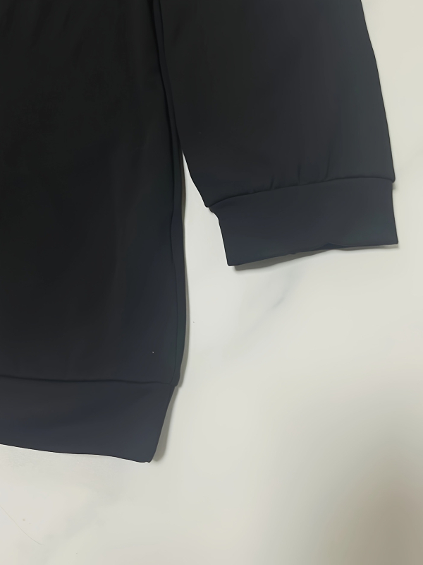 Haljina s kapuljačom i uzorkom lubanje, poliester s elastanom, srednja duljina, visokim strukom, dugi rukavi