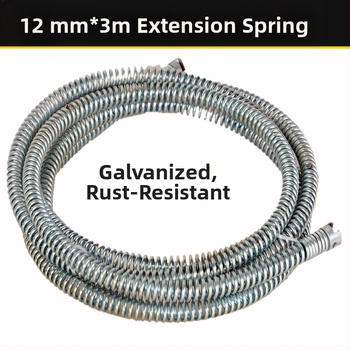 Valymo spiralė su išplėstinėmis jungtimis (vyriškos ir moteriškos) – plieninė viela, cinkuota danga, Little Treble