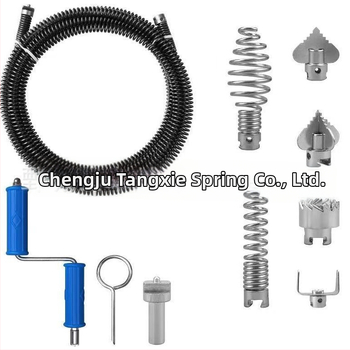 Valymo spiralė su išplėstinėmis jungtimis (vyriškos ir moteriškos) – plieninė viela, cinkuota danga, Little Treble