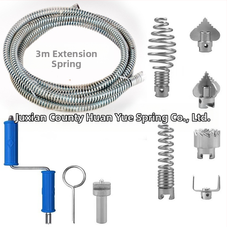 Пружина за отпушване с удължаващи конектори – мъжки и женски, стоманена тел, цинково покритие, Little Treble