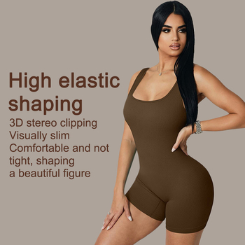 Moterų liesas sportinis kombinezonas joga ir bėgiojimui (kvėpuojantis audinys, nailonas, chemiškai pluošto mišinys, Huayu knitting prekinis ženklas, 2025.4)