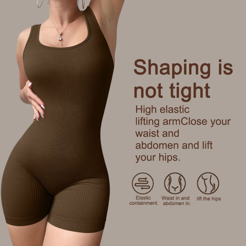 Moterų liesas sportinis kombinezonas joga ir bėgiojimui (kvėpuojantis audinys, nailonas, chemiškai pluošto mišinys, Huayu knitting prekinis ženklas, 2025.4)