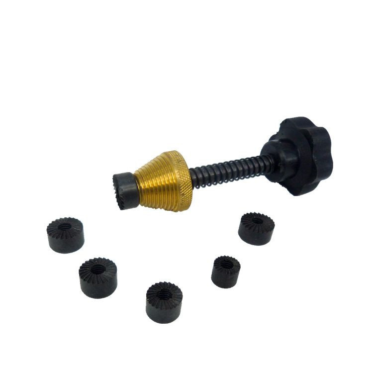 Kehong инструмент за монтаж на баня за рязане и пробиване на водопроводни тръби (гореща и студена вода) с сменяем режещ накрайник – 7 части, инструментална стомана, черно покритие