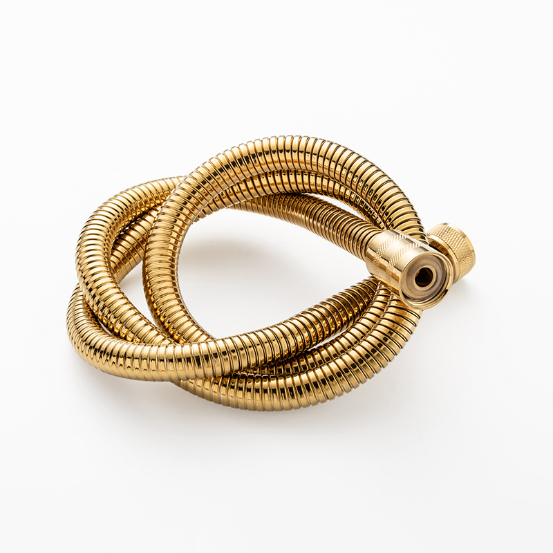 Dušo žarna iš nerūdijančio plieno su titano danga, modelis Titanium Encryption 001, pasukamas montavimas, markė Xuke, stilius Light Luxury