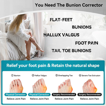 LT-045 Hallux valgus pirksta korektors — nylon, Nēsājamais korektors, Hallux valgus sērija, Piemērots visām sezonām