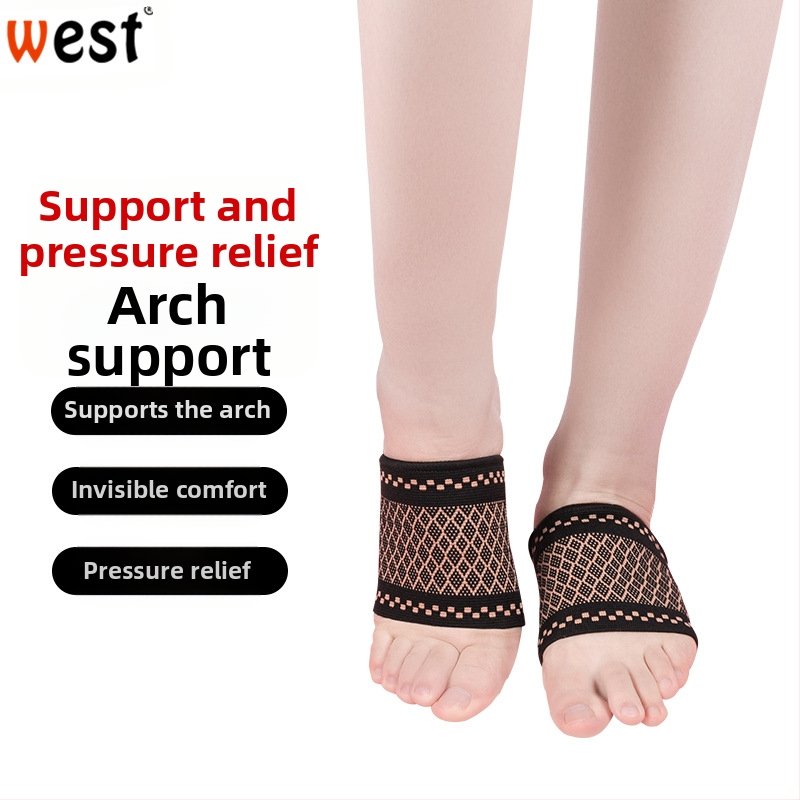 Bokaortézis arch támogatással lapos lábra, nylonból, univerzális illeszkedés, teniszezéshez, boka védelem