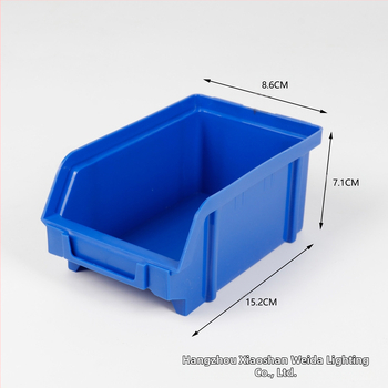 PP plastiko dalimis dėžutė su įstrižiniu atidarymu, stakavimo, sienos storis 2 mm, vidiniai matmenys pritaikomi