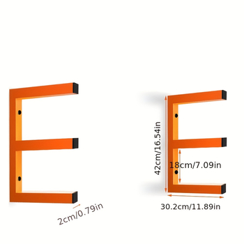 Стелаж за съхранение, стенен монтаж, железен, модел 432423