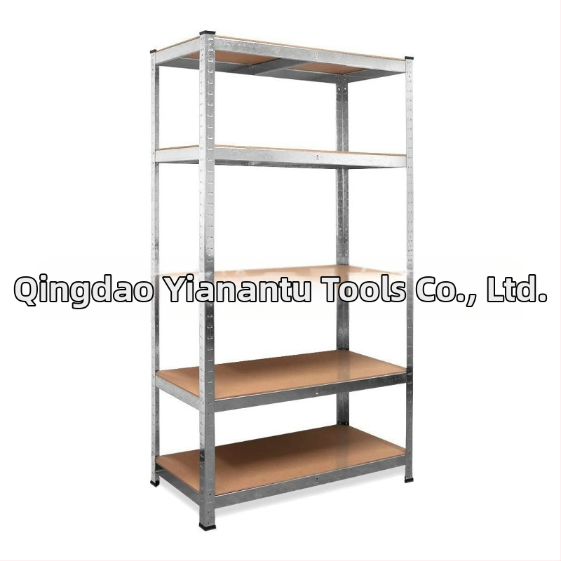 Тежък стелаж за складиране на стоки, стоманено-дървен рафт, дебелина на ламината 6–12