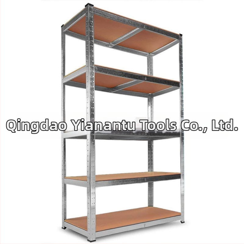 Тежък стелаж за складиране на стоки, стоманено-дървен рафт, дебелина на ламината 6–12