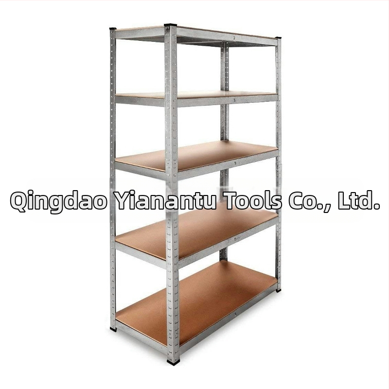 Тежък стелаж за складиране на стоки, стоманено-дървен рафт, дебелина на ламината 6–12