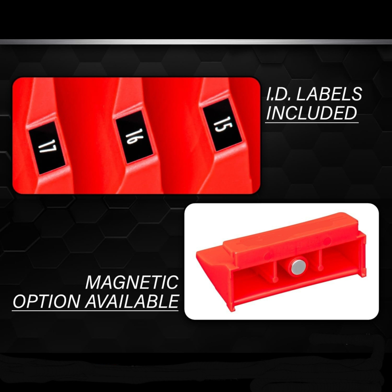 Laisvai stovintis raktų laikiklis su 20/40/80 talpa — plastiška konstrukcija