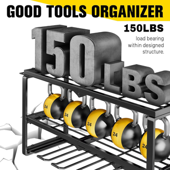 Τοίχο-μονταριζόμενο ράφι εργαλείων με 4 θέσεις για φορητά ηλεκτρικά τρυπάνια, μεταλλικό, 3 επίπεδα, ανθεκτικό στην υγρασία