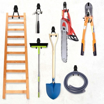 Άγκιστρο τοίχου από σίδηρο, βαρέως τύπου για γκαράζ, μονό γάντζος, αντοχή 2 kg