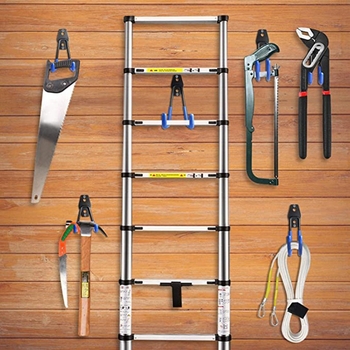 Άγκιστρο τοίχου από σίδηρο, βαρέως τύπου για γκαράζ, μονό γάντζος, αντοχή 2 kg