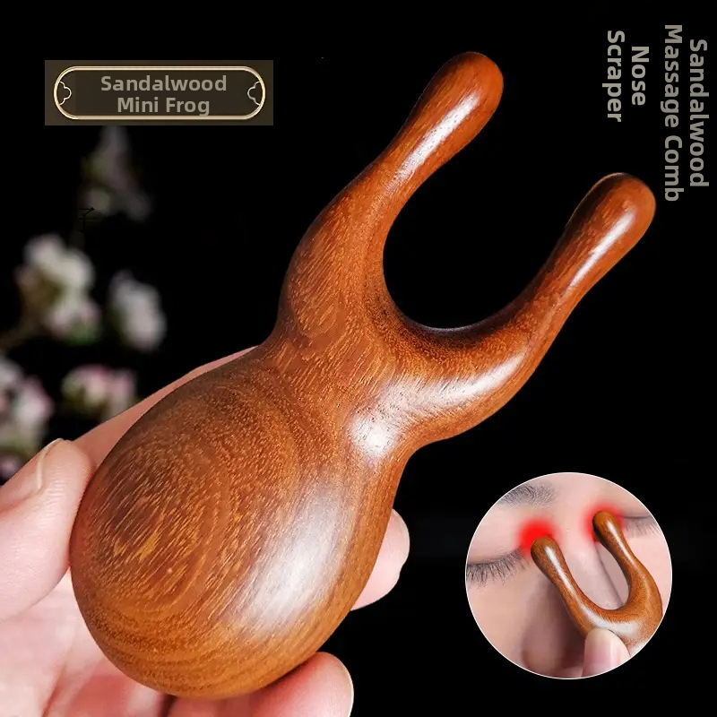 Koka gua sha komplekts ar masāžas ķemmi un meridiāna ruļļu — zīmols Ruijiu; materiāls: koks; svars: 35 g; piemērots fitnesam, veselības aprūpei un skaistumam
