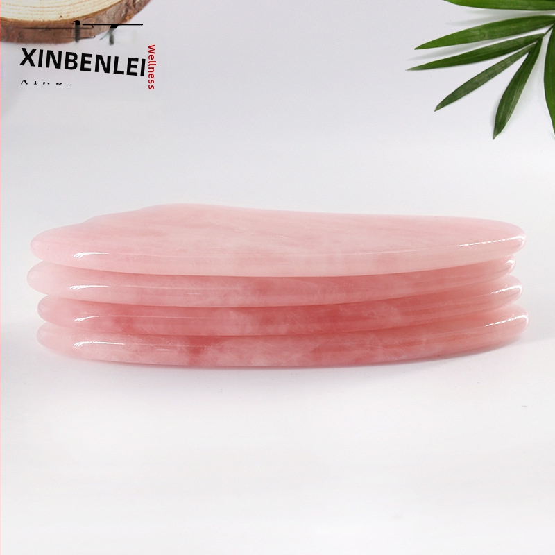 Gua Sha Scraper – розов нефрит кристал, триъгълно сърцевидно, материал: кристален прах, тегло 65 g, спецификации: 1000, опаковка: 200 бр., за фитнес оборудване и здравословен масаж