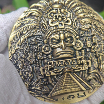 Maya 3D lydinio atminimo moneta – 3D reljefas, Tinka kaip verslo dovana, IP leidimas: Ne