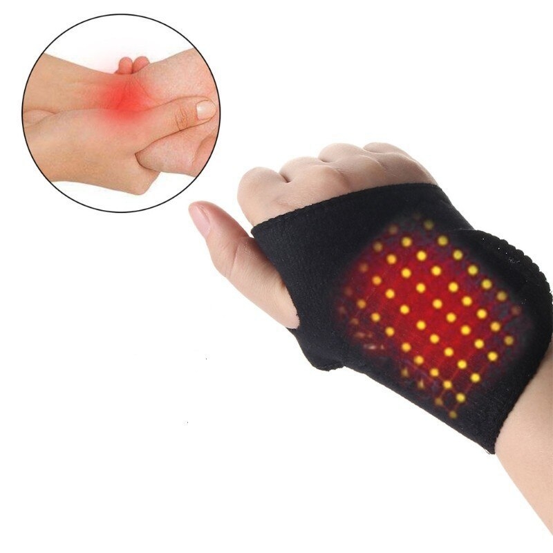 Нагряваща защита за китката с магнитна терапия и инфрачервени частици – унисекс спортна китка за навяхвания