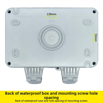 IP66 atspari vandeniui dviguba prancūziška kištukų lizda, 16A, sieninis montavimas, lauko naudojimui, 3 kontaktai, AC250V