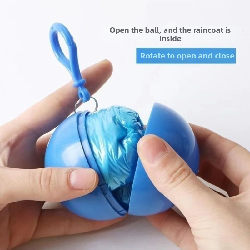 Еднократен дъждобран-пончо, портативен за открито, PVC плат, за 1 човек