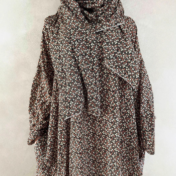 Женски мюсюлмански молитвен халат с интегриран шал и принтована рокля, лято 2025 г., съдържание на основна материя 95% и повече