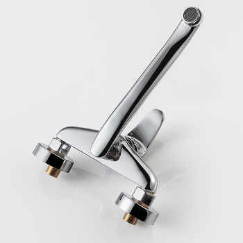 Į sieną montuojamas maišytuvas praustuvui (karštas/šaltas) — varinis korpusas, vožtuvo sėdynės skersmuo 32 mm, 0–90°C, įvado/išvado skersmuo 0.25"