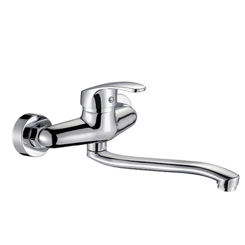 Į sieną montuojamas maišytuvas praustuvui (karštas/šaltas) — varinis korpusas, vožtuvo sėdynės skersmuo 32 mm, 0–90°C, įvado/išvado skersmuo 0.25"