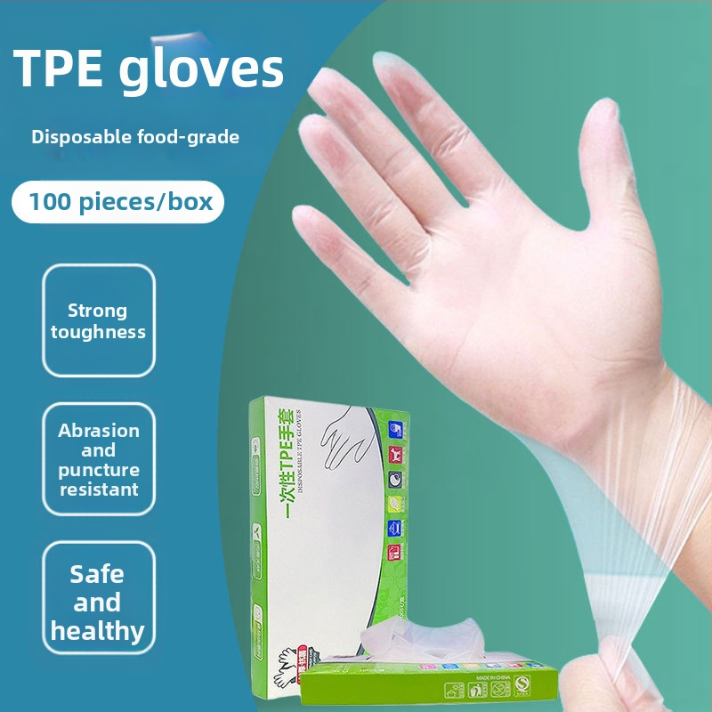 Guangli latekso vienkartinės pirštinės, maisto kokybės, storintos ir atsparios dilimui, tinka virtuvei, maisto tiekimui ir komercinei naudojimui