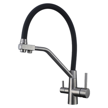 Rombili HJ556 неръждаема стомана кухненски смесител за мивка, 1.6 MPa, 0–90°C