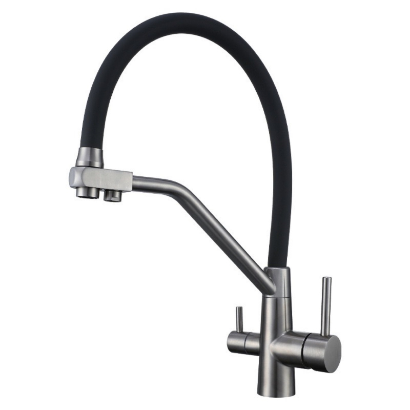 Rombili HJ556 неръждаема стомана кухненски смесител за мивка, 1.6 MPa, 0–90°C