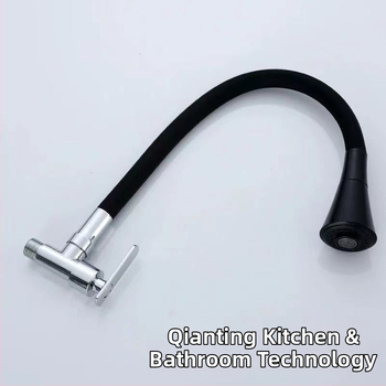 Nástenný kuchynský faucet pre studenú vodu, telo zliatiny zinku, keramický ventil, štýl ľahký luxus